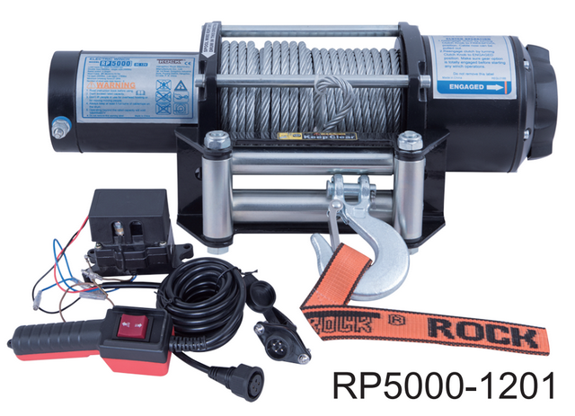 Rock, RP5000 el-trailerspil 12 Vdc 3,8HK 2268 kg