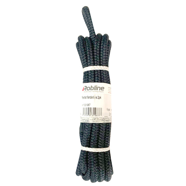 Robline, Fenderline flettet navy 2 pak, 8mm x 2m