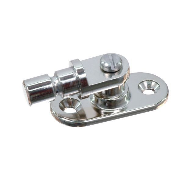 Kalechebeslag RF side 2-huller, 54x24 mm, Rustfrit stål, Ø 18 mm