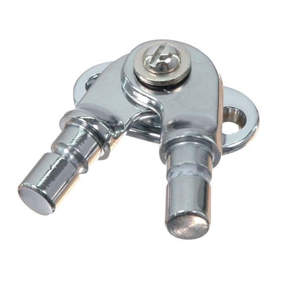 Kalechebeslag RF, 2 bøjler & huller, rustfrit stål, Ø 18 mm, 55x24 mm