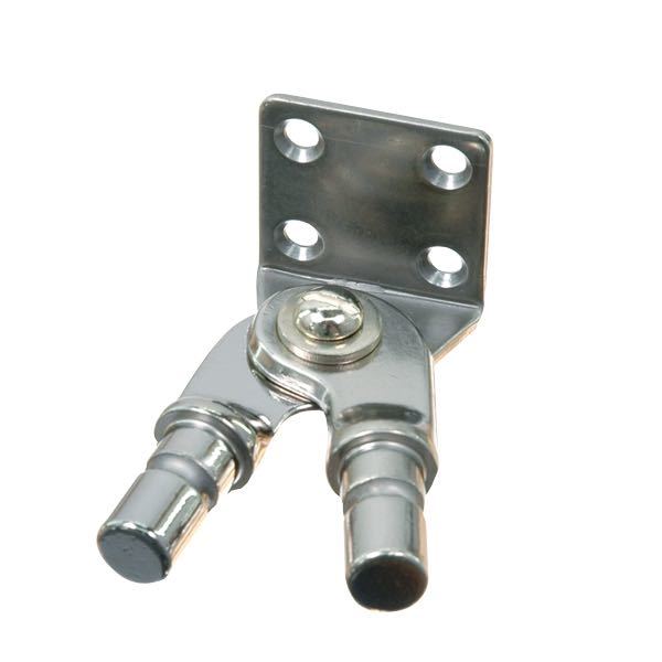 Kalechebeslag RF vinkel 2 bøjler, rustfrit stål, 39x37 mm, Ø 18 mm