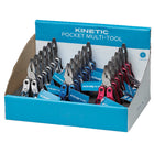 Kinetic Pocket Multi-Tool i rustfrit stål set fra siden