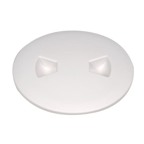 Inspektionsluge ø152,4mm hvid, 158,0 mm (Hul Ø), 145 mm (Indvendig Ø), 210 mm (Udvendig Ø)