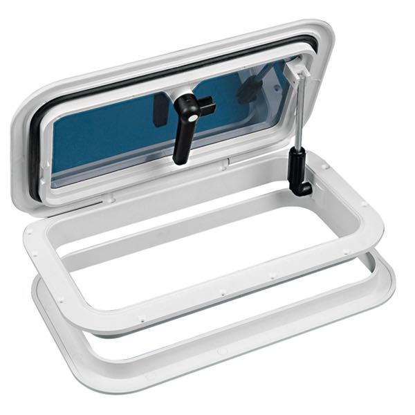 Nuova Rade, Euro luge 1 hvid, 448x268 mm, hulmål 389x209 mm, indv. mål 376x196 mm, CE godkendt