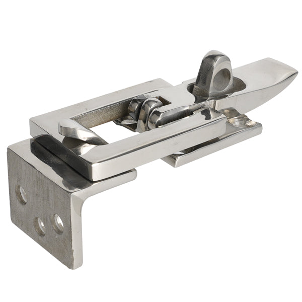 Spændeoverfald med vinkel låsebeslag 89x28mm AISI 316 rustfrit stål