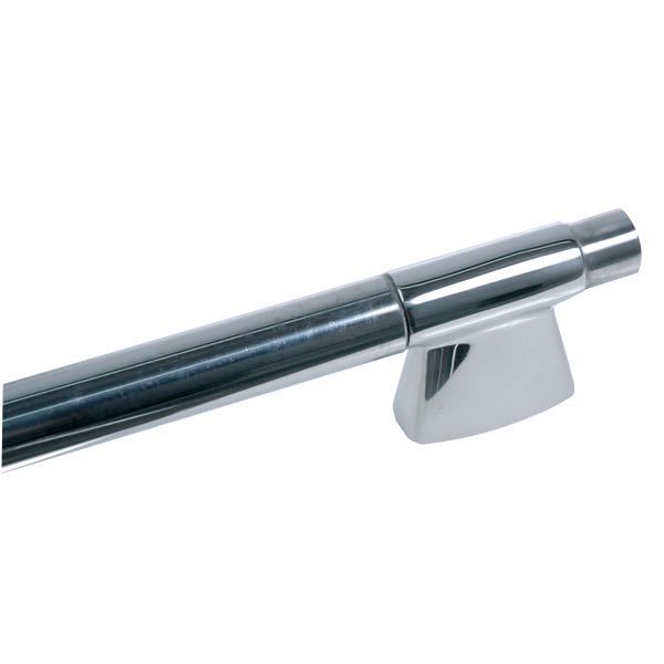 Samlestykke RF rund, Ø25mm, AISI 316, 60mm høj, 8mm skrue