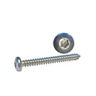 Skrue Panhoved 4,2 x 32 A4 Torx i pakke med 100 stk. fysisk set fra fronten.