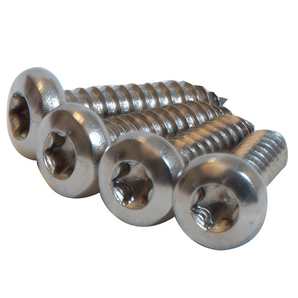 1852, Skrue panhoved 6,3 x 25 A4 Torx 30 - 4 stk