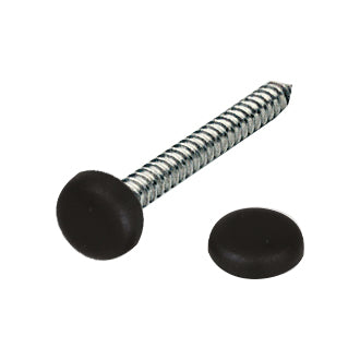 Pyntehoved sort Ø4,8 - 6,0mm, 20 stk i blister