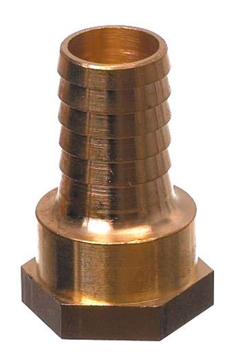 Guidi, Slangestudse ind. gevind messing 3/8", 12mm, 43mm