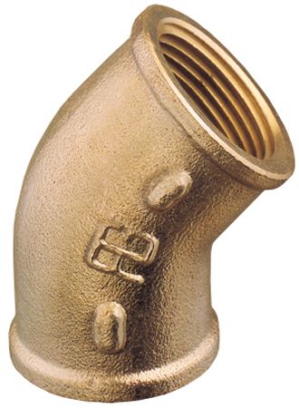 Guidi, Slangestudse 45° indv. gevind messing 1 1/2"