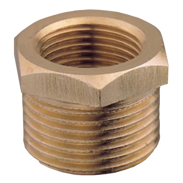 Guidi, Nippelmuffe u/i gev 1/4-1/8", Messing, UNI EN 12165 - CW617N (CuZn40Pb2)