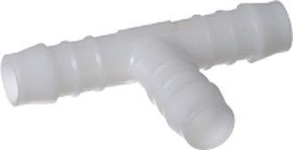 Plast T-stykke 13mm, Benzin og dieselbestandig, 6-25 mm slangefitting