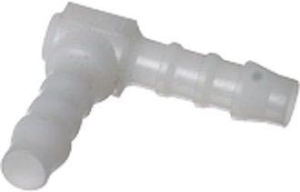 Plast vinkel 8mm, Benzin og diesel bestandig slangefitting, 6-25 mm