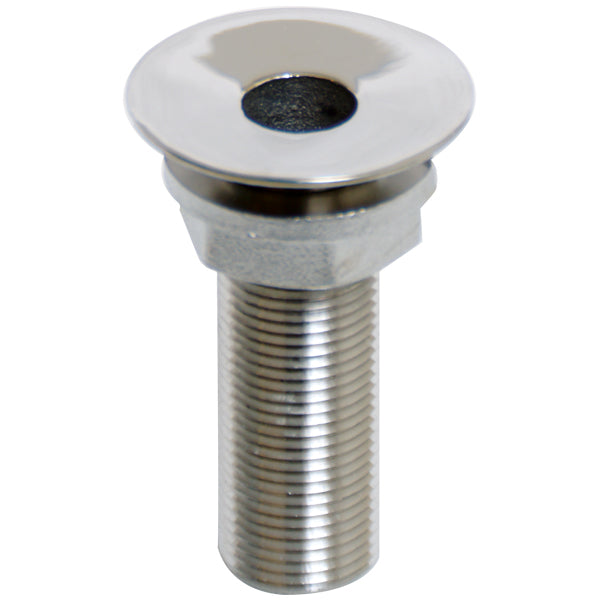 1852, Undersænket gennemføring m/gevind RF stål, 3/4", AISI 316, 68 mm