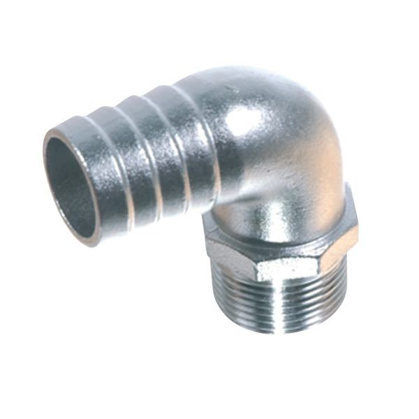 1852, Slangestuds 90° udv. gevind, 3/4” x 25mm, AISI 316