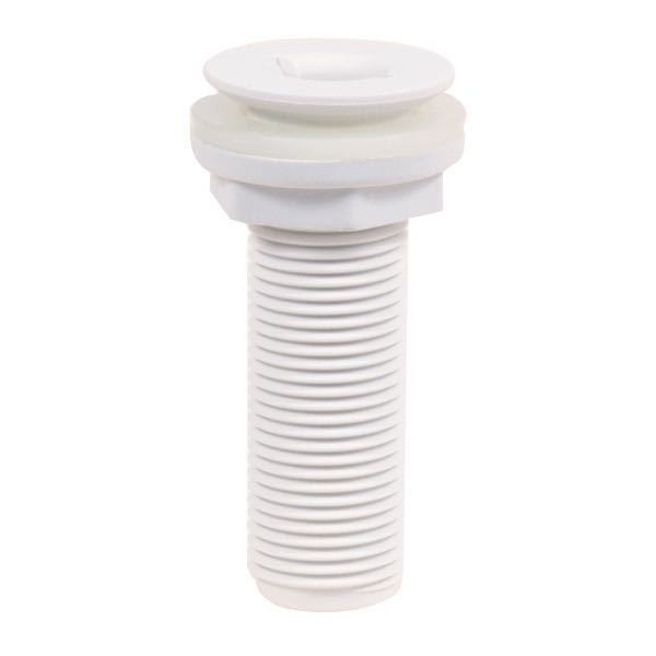 Trudesign, Skroggennemføring undersænket hvid komposit 3/4"