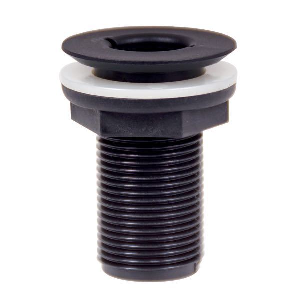 Trudesign, Skroggennemføring undersænket sort komposit 1", 60 mm