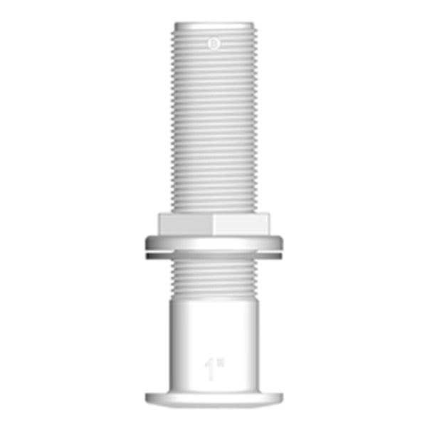 Trudesign, Skroggennemføring lang, hvid komposit 2", 140 mm