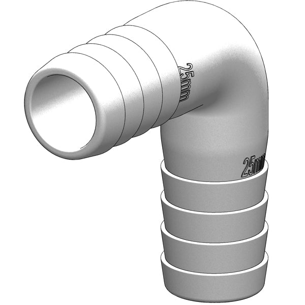 Trudesign, Vinkelstykke 90° 19mm hvid, 19 mm