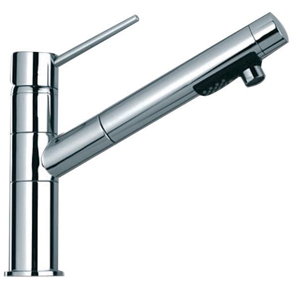 Foresti, Etgrebs blandingsbatteri med udtræksbruser, 242 mm høj, Ø 50,0 mm