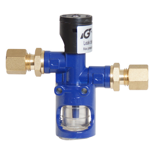 IGT, Gaslækagetester til 8mm rørtilslutning, forkromet messing