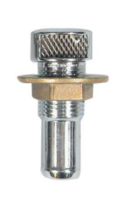 Foresti, Tankudluftning, forkromet messing, 16 mm - Lige