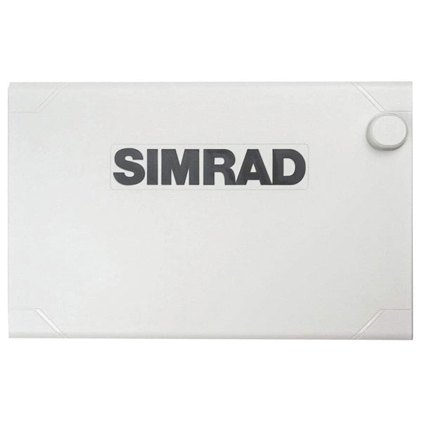 Lukket Simrad suncover set fra siden, der beskytter skærmen
