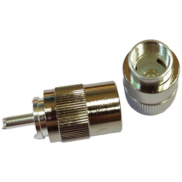 1852, VHF stik PL259 til 10 mm kabel, lodning, 2-pak