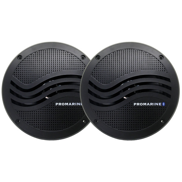 Promarine, Bluetooth højttaler slave sæt 6,5", sort (2 stk), IPX5, 12V, 150W