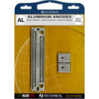 Tecnoseal alu anode kit til Suzuki 140-250hk, set fra siden.