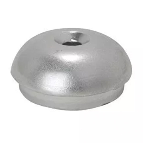 Tecnoseal alu anode set fra siden, klar til montering på båd