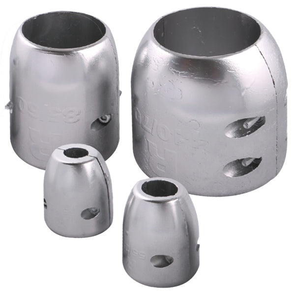 1852, Zink Akselanode 70/40mm, 2 huller, H: 77 mm, Vægt: 1,07 kg