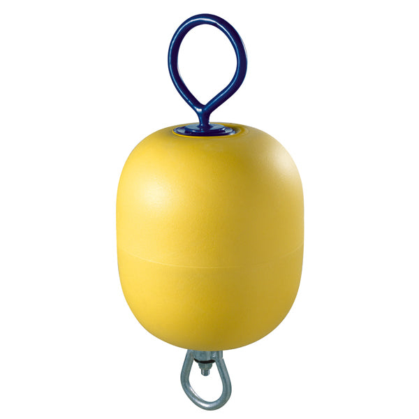 Polyform, Synkefri fortøjningsbøje kort stang gul, 285x600mm, 30"