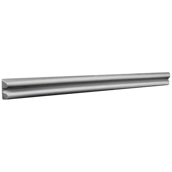 Polyform MF44 marinafender i grå, set fra siden, med 940 mm længde.