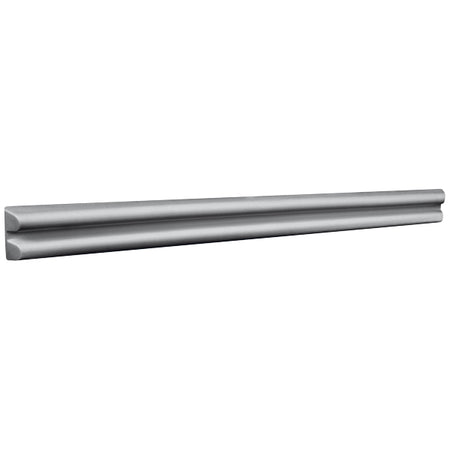 Polyform MF44 marinafender i grå, set fra siden, med 940 mm længde.