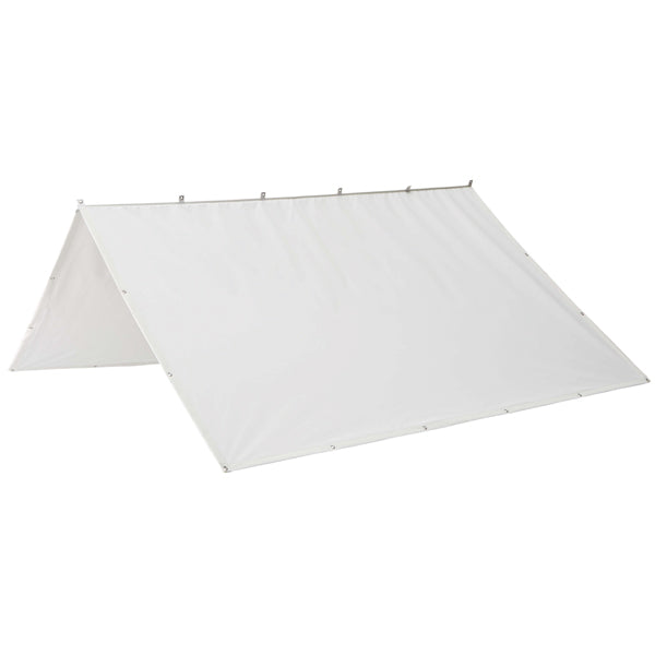 Nettuno Cagnaro bom solsejl 160x160cm L-275cm hvid