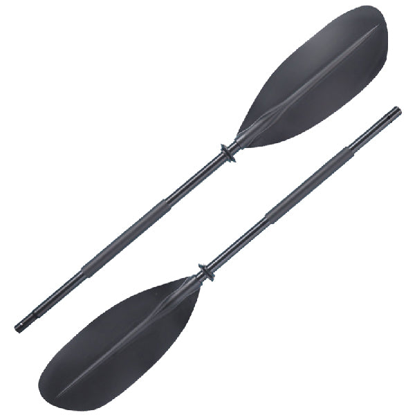 SeaTec pagaj i sort aluminium set ovenfra med detaljeret greb