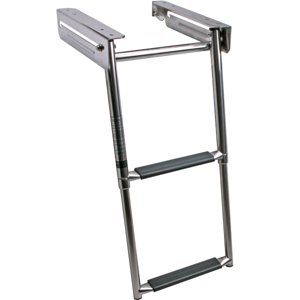 Teleskopstige i kassette, 2 trin, Rustfrit stål, AISI 316