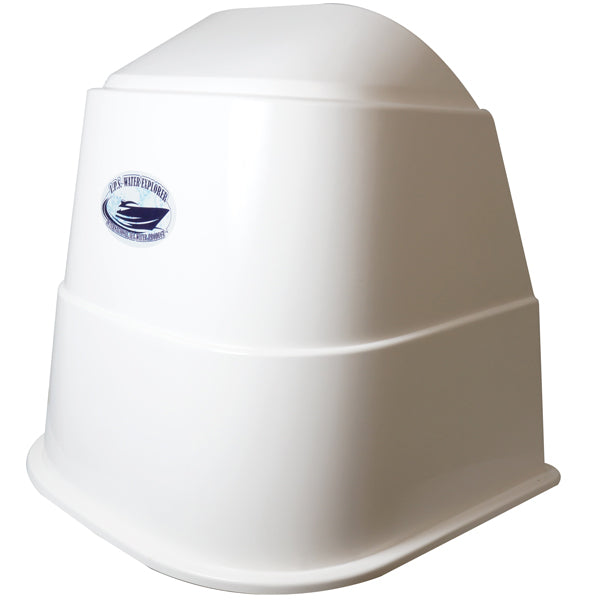 Styrekonsol Deluxe i hvid glasfiber, uden rat & kontrolboks, 82,0 cm x 65 cm x 78,0 cm