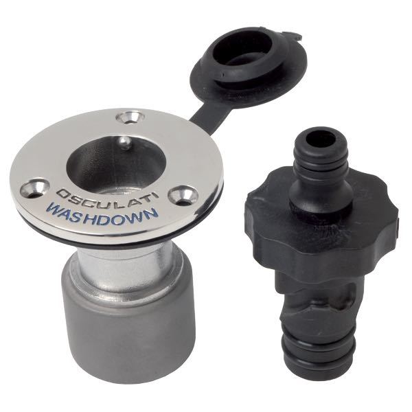 Quick kobling til dækssuling, AISI 316, ½" indv. gevind, H82 mm, Ø65 mm