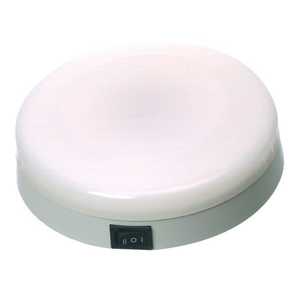 Loftslampe påbygning, Hvid plast, 12 V, Ø: 140,0 mm, 1275500