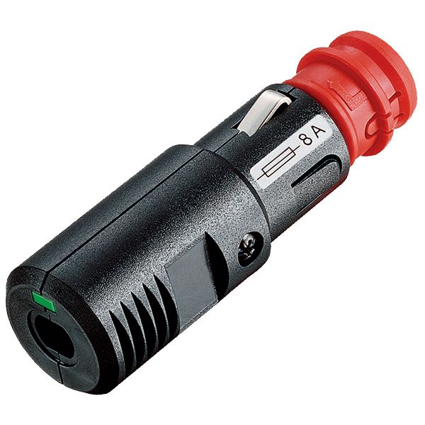 Pro Car, Universalstik 8A med 12/24V Cigarstik, DIN EN ISO 4165, 2,5 mm²