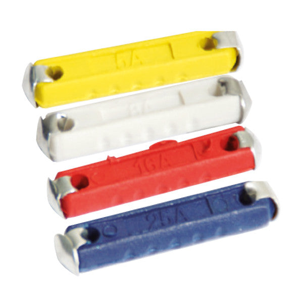 Oceanflex, Porcelæns sikring 16 Amp, rød - 10 stk.