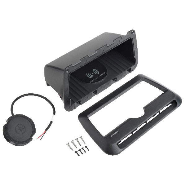 ROKK, Cove Telefonluge med LED trådløs lader 10W, 12/24V, IPX6