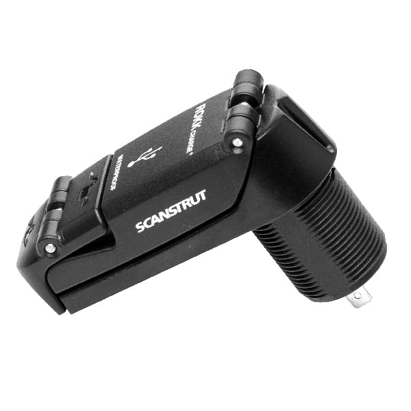 ROKK, Charge+ Dobbelt USB Oplader, Vandtæt, 12/24V, IPX6, 4,2A, 94 mm, 29 mm