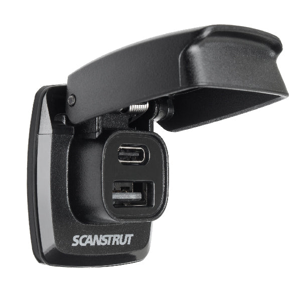 ScanStrut, Flip-Pro USB-A & USB-C Oplader, Vandtæt, 12-24V, IPX4