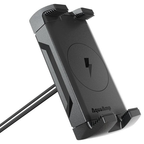 AquaAmp 500 vertikal mobil holder med trådløs lader 12V 25W Qi2