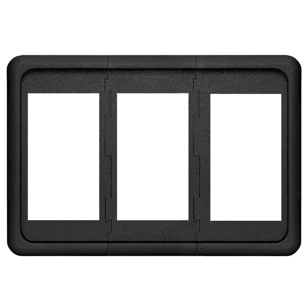 Blue Sea, Monteringspanel til 3 kontakter, 86,36 mm x 58,42 mm