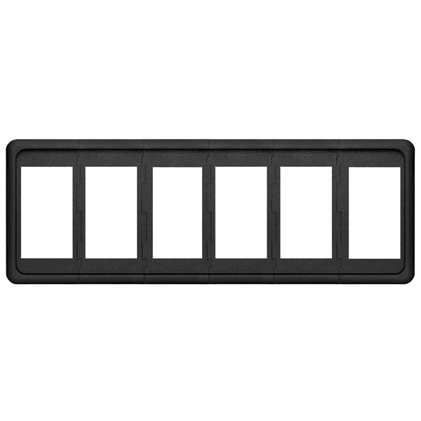 Blue Sea, Monteringspanel til 6 kontakter, 164,85 mm x 58,42 mm